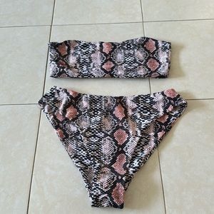 High waisted bikini set
